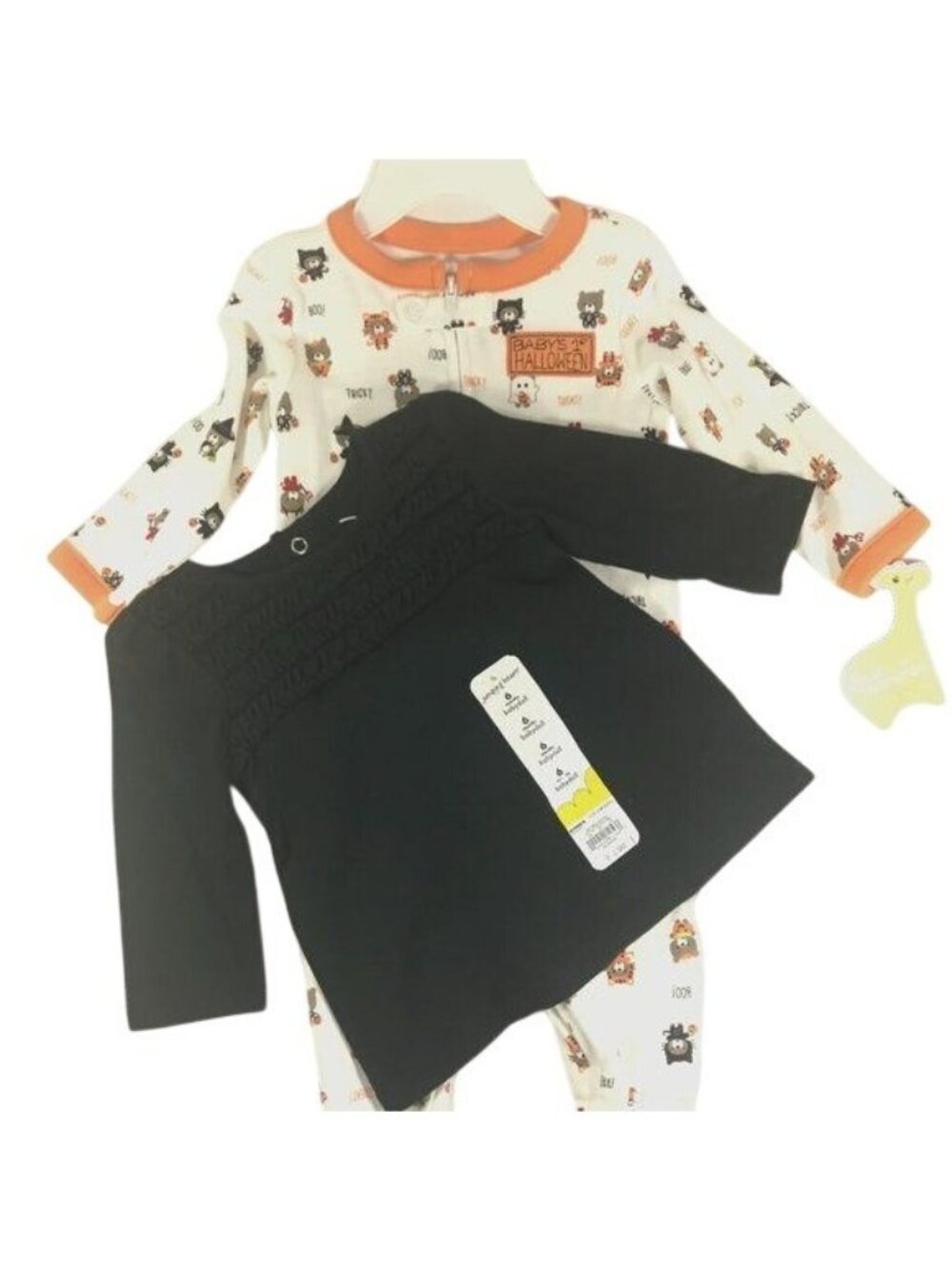 Baby's 1st Halloween Sleepwear & Black Babydoll Outfit Set Size 6 Months
